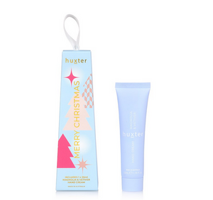 Huxter Hanging 35ml Hand Cream - Pale Blue 'Merry Christmas'