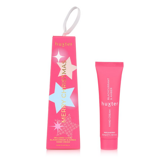 Huxter Hanging 35ml Hand Cream - Raspberry 'Merry Christmas'