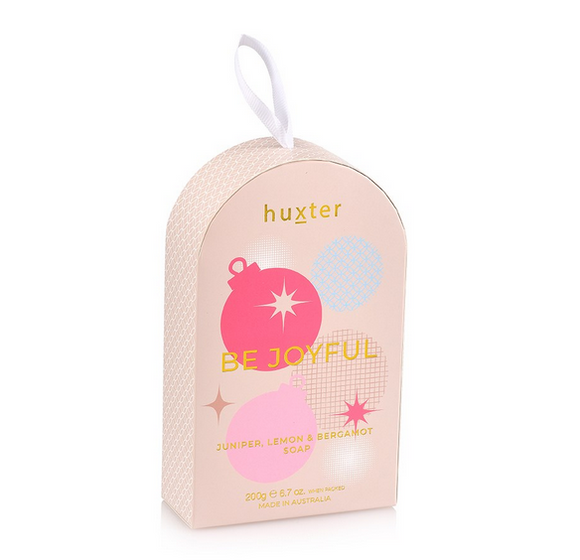 Huxter Hanging Soap Dome - Neutral 'Be Joyful'