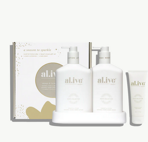 Al.ive wash & lotion duo + hand cream gift set - mango & lychee