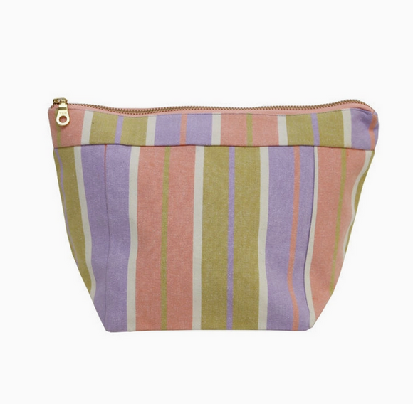 Mosey Me Miami Stripe Cosmetic Case