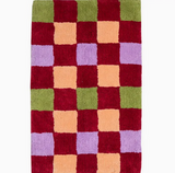 Mosey Me Winter Checkers Bath Mat