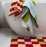 Mosey Me Winter Checkers Bath Mat