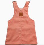 With Love For Kids- Hazel Cord Pinafore Dress - Candy Floss