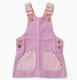 With Love For Kids- Hazel Pinafore Dress - Bubble Gum