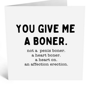 Heart Boner Greeting Card