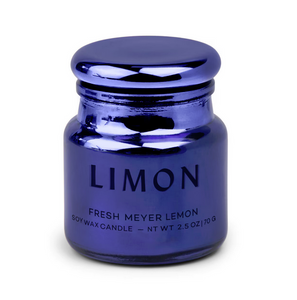 Chroma Metallic Limon Cobalt Candle Meyer Lemon