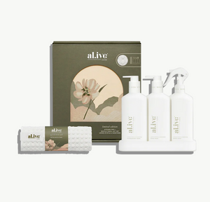 Al.ive Body Kitchen Trio & Towel Gift Set - Lemon Myrtle & Honeydew