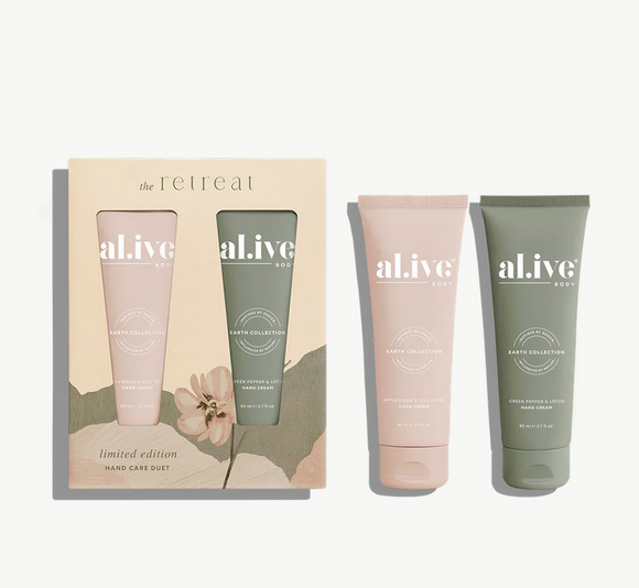 Al.ive Body Hand Care Duet - Applewood & Goji Berry + Green Pepper & Lotus