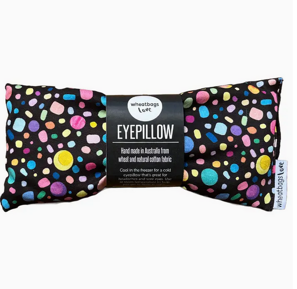 Wheatbags Love Eye Pillow - Black Pebbles (Lavender Scented)