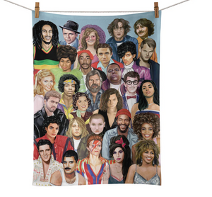 Lala Land Tea Towel Tribute Artists Music Edition