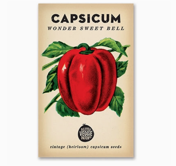 Little Veggie Patch Co. Capsicum 'wonder Sweet Bell' Heirloom Seeds