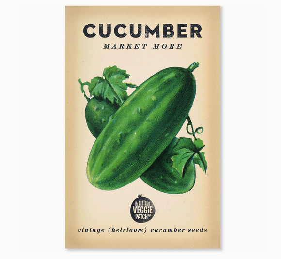 Little Veggie Patch Co. Cucumber 'poinsett' Heirloom Seeds