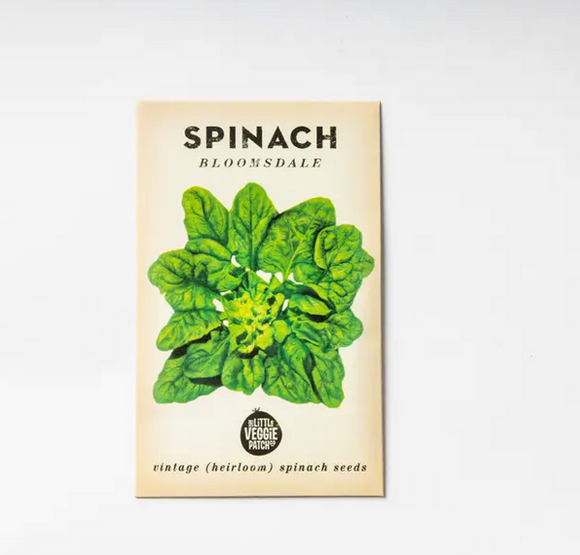 Little Veggie Patch Co. Spinach 'bloomsdale' Heirloom Seeds