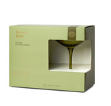 Here's How Lou Coupe Glass Set of 2 Olive