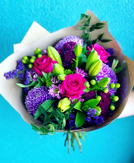Bunch of Blooms- Pink & Purple