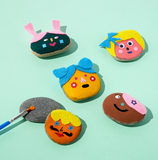 Journey of Something- Kids Rock Painting Kit - Cool Faces