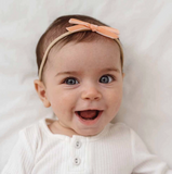 Snuggle Hunny Kids Coral Velvet Bow
