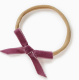 Snuggle Hunny Kids Grape Velvet Bow