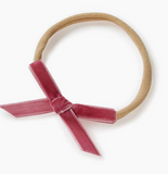 Snuggle Hunny Kids Mauve Velvet Bow