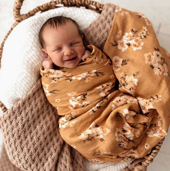 Snuggle Hunny Kids Golden Flower Organic Muslin Wrap