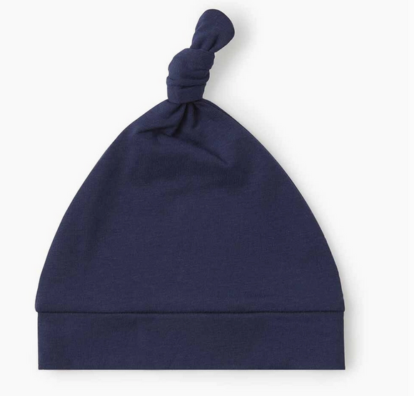 Snuggle Hunny Navy Knotted Beanie