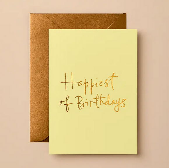 Happiest of Birthdays (Lemon) Greeting Card