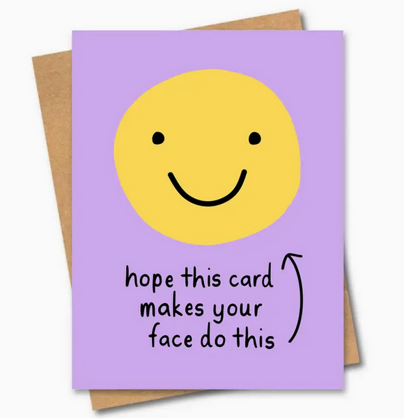 Smiley Face Greeting Card