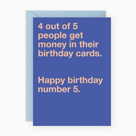 4 Out of 5 People Greeting Card