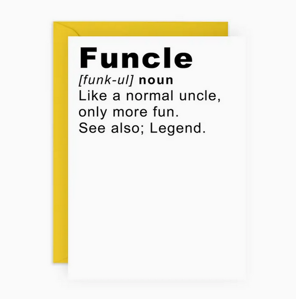 Funcle Greeting Card