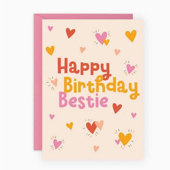 Happy Birthday Bestie Greeting Card