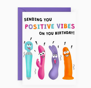 Positive Vibes Greeting Card