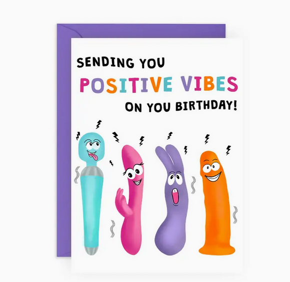Positive Vibes Greeting Card