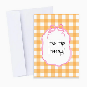 Gingham Happy Birthday Greeting Card