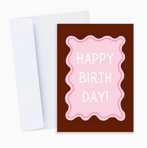 Funky Happy Birthday Greeting Card