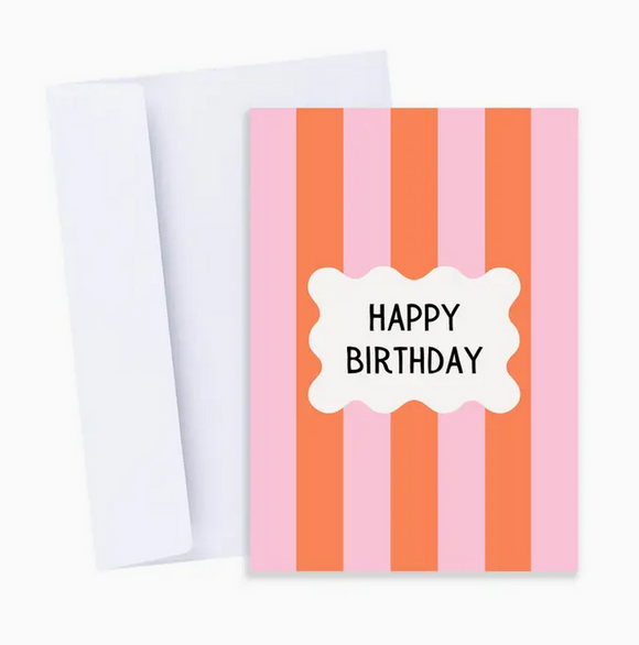 Funky Happy Birthday Greeting Card