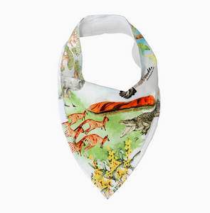 Chuckles & Caz Australian Watercolour Dribble Bib