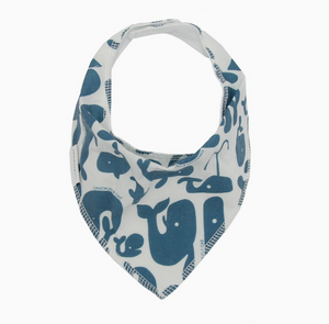 Chuckles & Caz Blue Whales Dribble Bib