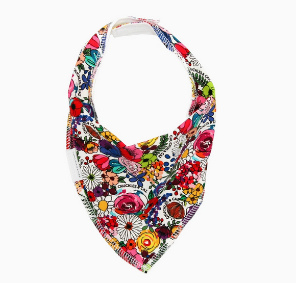 Chuckles & Caz Super Floral Dribble Bib