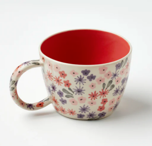 Jones & Co Ditsy Raspberry Mug