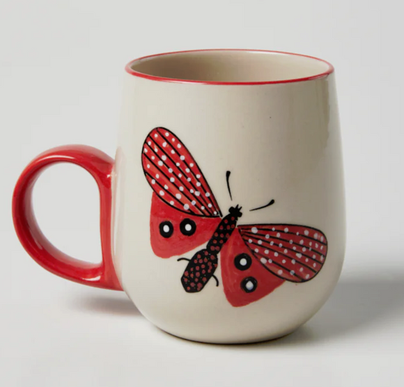 Jones & Co MOTH PARTY MUG ROSE