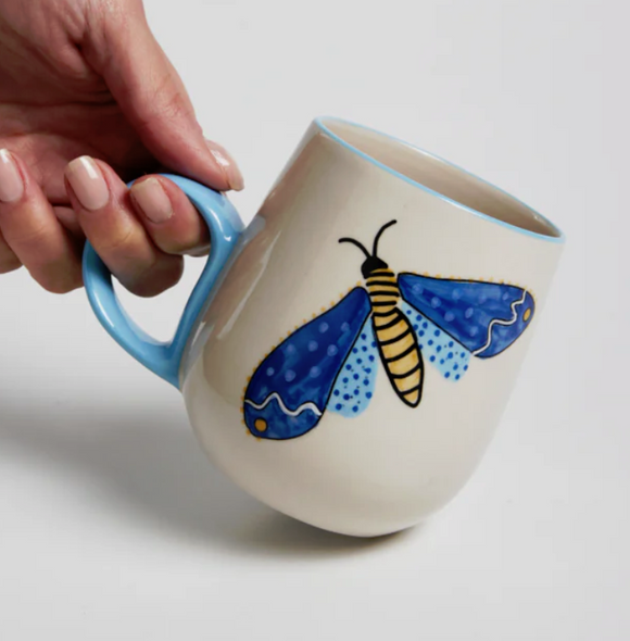 Jones & Co MOTH PARTY MUG SKY