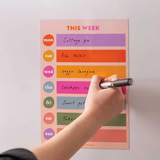 Good Tuesday A4 Magnetic Colour Block Weekly Planner | Fridge Magnet