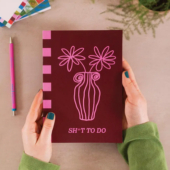 Good Tuesday A5 Hot Pink Bloom Notebook