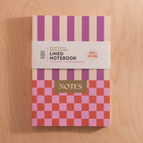 Good Tuesday A5 Lay Flat Notebook | Checks & Stripes | Lined