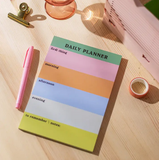 Good Tuesday Daily Planner Pad | Rainbow Colour Block Notepad