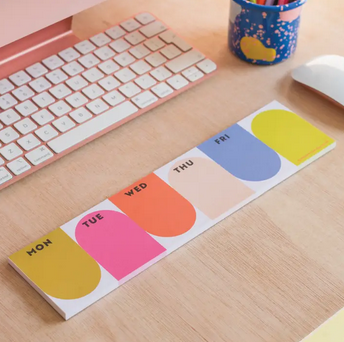 Good Tuesday Keyboard Weekly Planner Pad | Bright Arches
