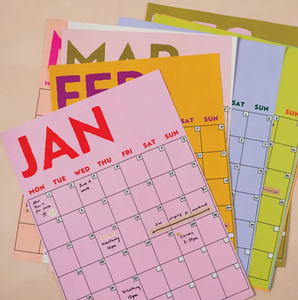 Good Tuesday Monthly Undated A3 Wall Planner | 12 Pages | Colourburst