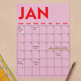 Good Tuesday Monthly Undated A3 Wall Planner | 12 Pages | Colourburst