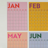 Good Tuesday Monthly Undated A3 Wall Planner | 12 Pages | Colourburst